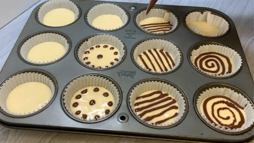 Recette incroyable de cupcakes marbrés moelleux
