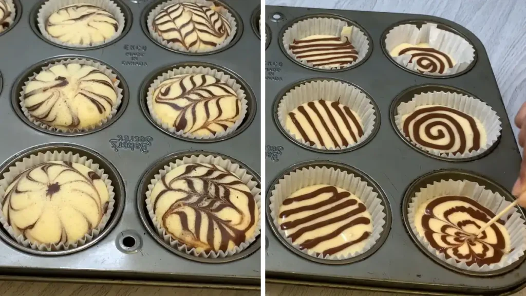 Recette incroyable de cupcakes marbrés moelleux