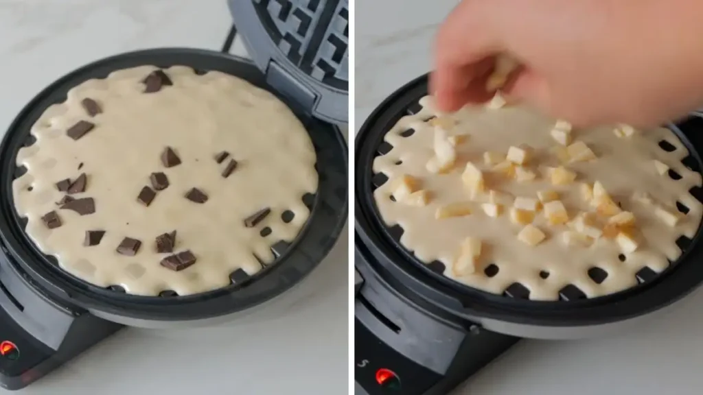 Gaufres express chocolat banane