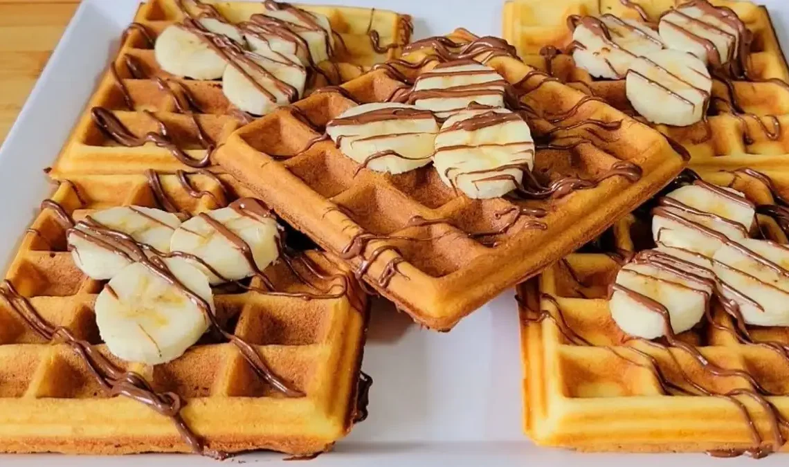 Gaufres express chocolat banane