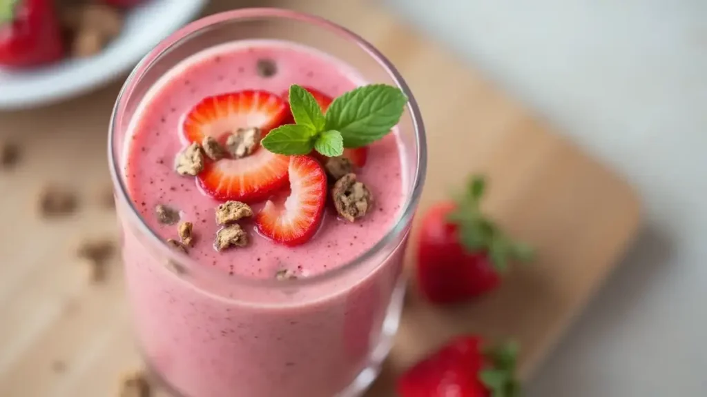 Smoothie Vegan aux Fraises : Recette Délicieuse et Nutritive