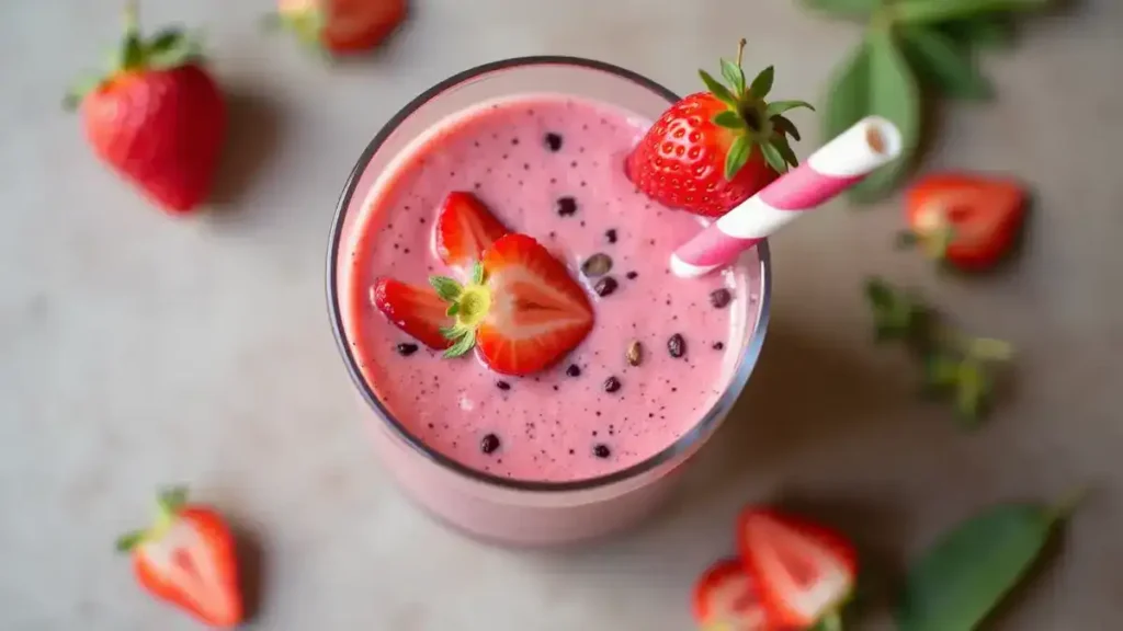 Smoothie Vegan aux Fraises : Recette Délicieuse et Nutritive