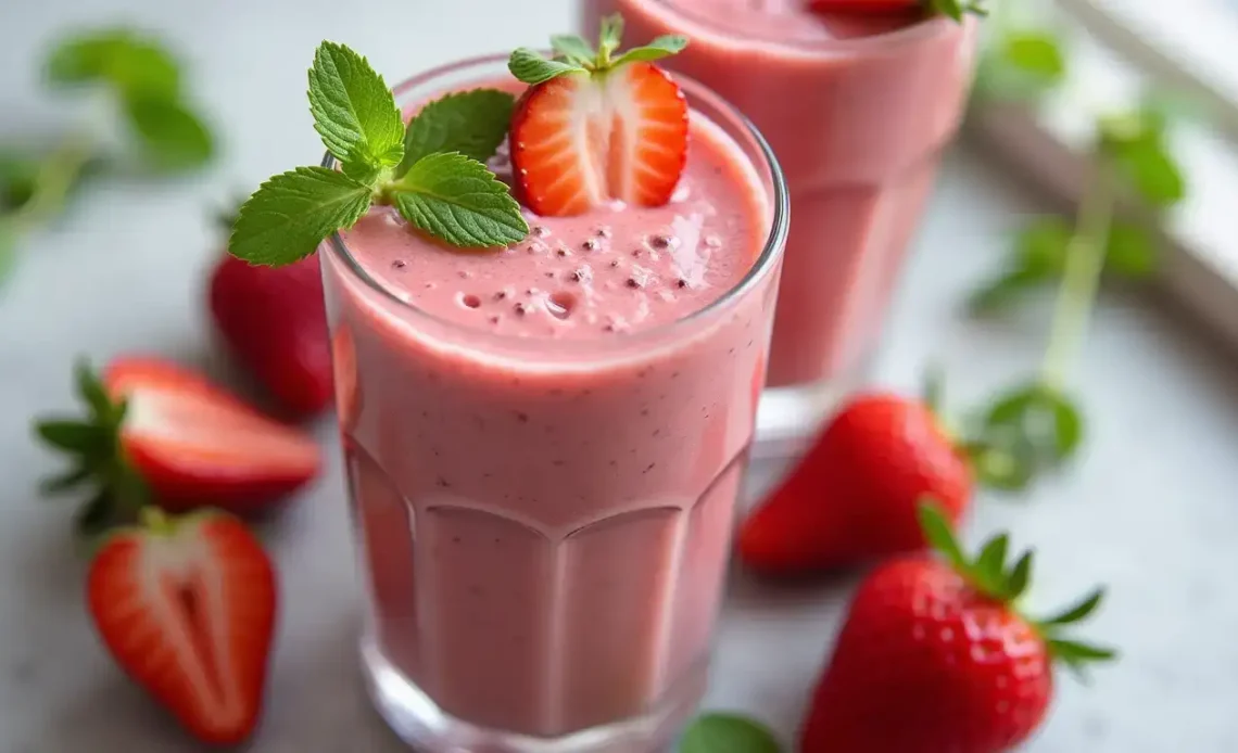 Smoothie Vegan aux Fraises : Recette Délicieuse et Nutritive