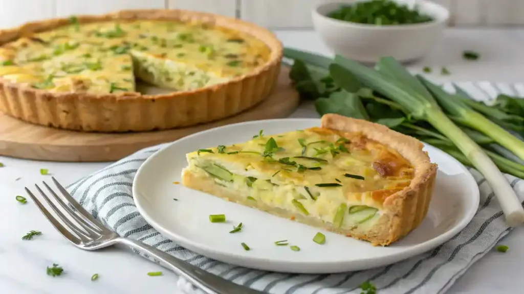 Quiche aux poireaux et parmesan : Recette facile et rapide