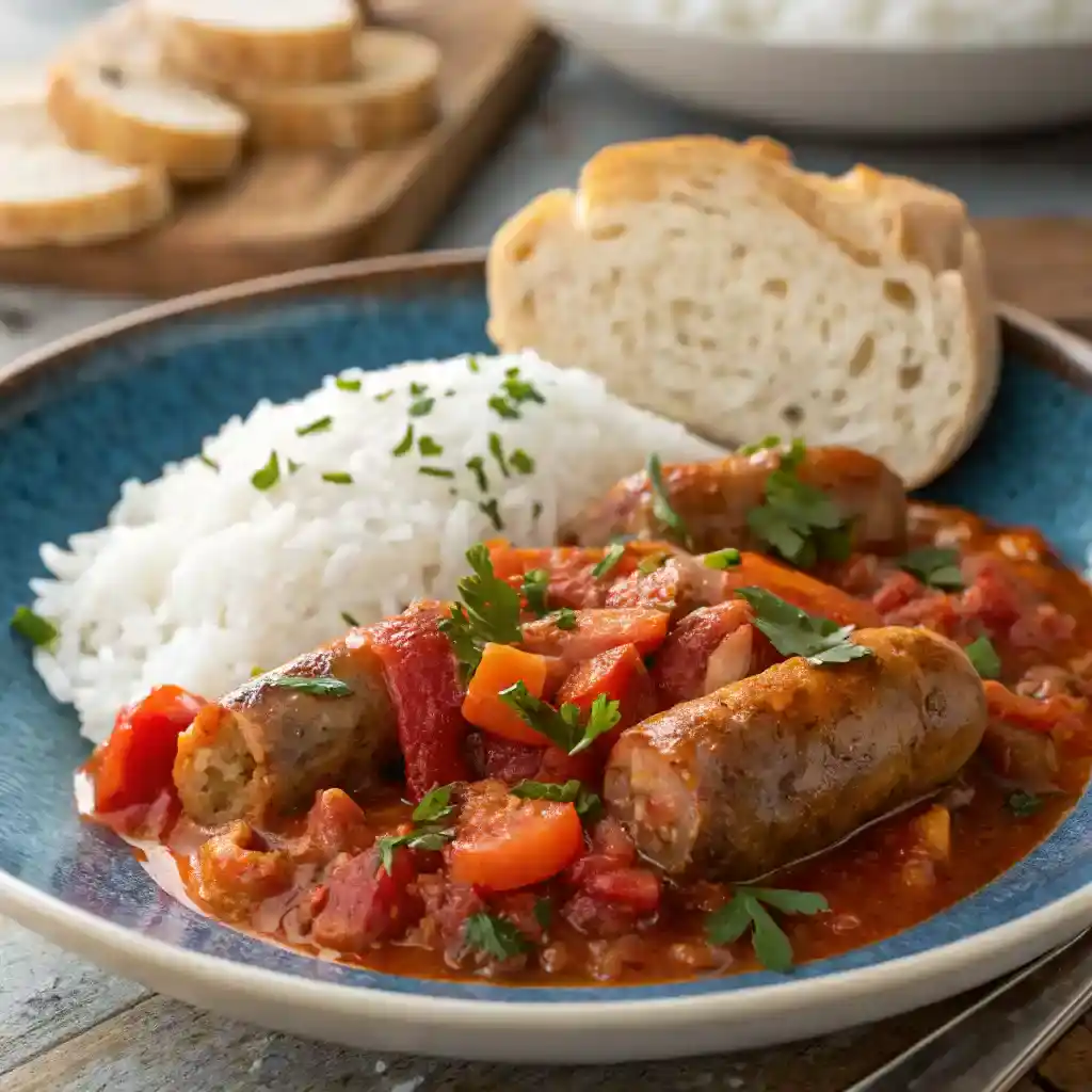Découvrez la recette facile du rougail saucisse réunionnais. Ingrédients, étapes détaillées et astuces pour un plat épicé et savoureux en moins de 45 minutes.