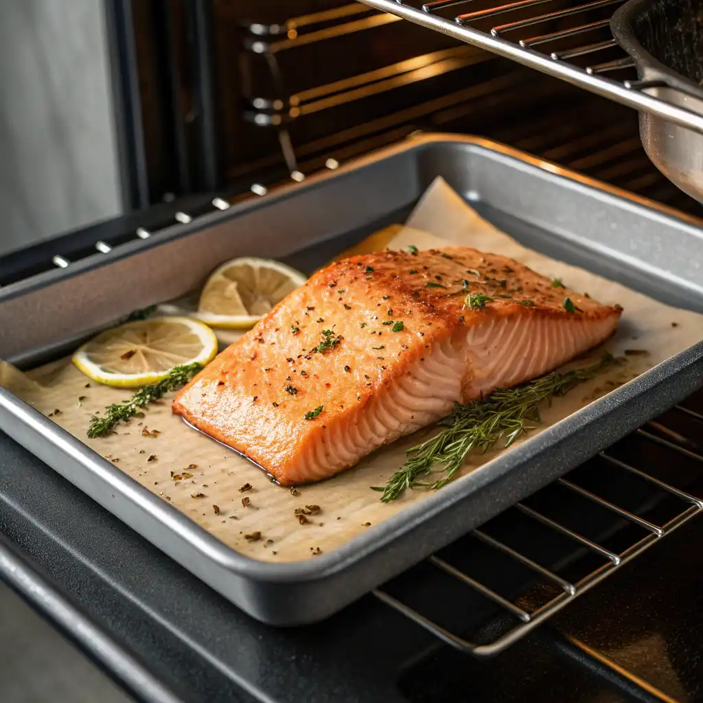 Délicieux filet de saumon au four tendre et juteux