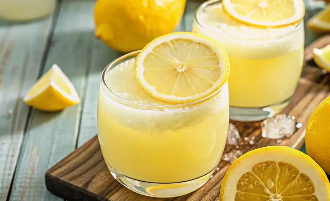 Ingrédients de l’astuce de la gélatine : poudre de gélatine, tasse d’eau chaude et jus de citron, une solution naturelle pour la santé des articulations.